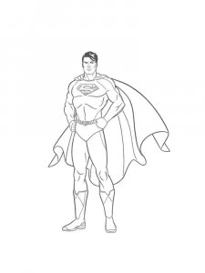 Superman coloring page 1 - Free printable
