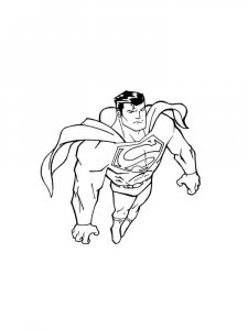 Superman coloring page 2 - Free printable