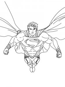 Superman coloring page 3 - Free printable