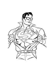 Superman coloring page 33 - Free printable