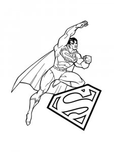 Superman coloring page 36 - Free printable