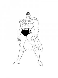 Superman coloring page 4 - Free printable