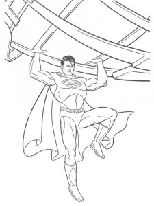 Superman coloring page 40 - Free printable