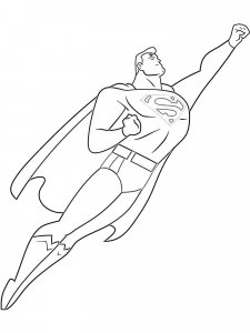 Superman coloring page 48 - Free printable
