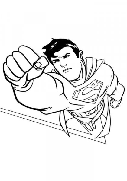 Superman coloring pages