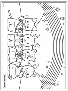 Sylvanian Families coloring page 14 - Free printable