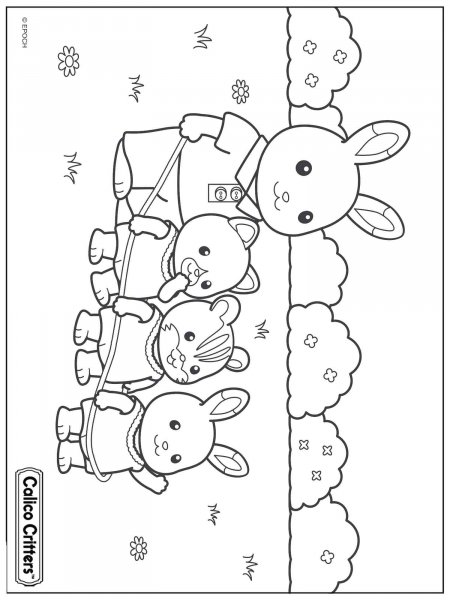 Sylvanian Families coloring pages