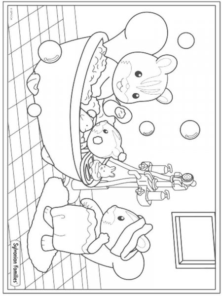 Sylvanian Families coloring pages