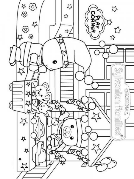 Sylvanian Families coloring pages