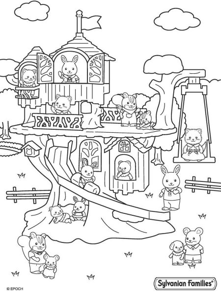 Sylvanian Families coloring pages