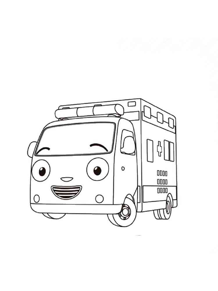 Free Tayo  The Little Bus  coloring  pages  Download and 
