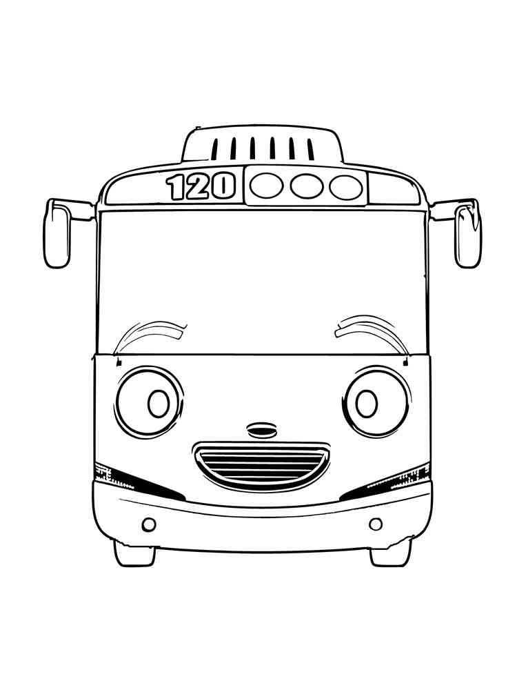Free Tayo The Little Bus coloring pages. Download and print Tayo The