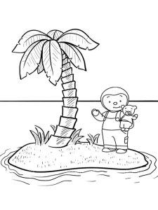 Tchoupi coloring page 1 - Free printable
