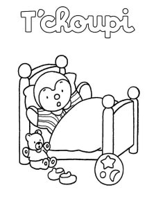 Tchoupi coloring page 10 - Free printable