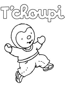 Tchoupi coloring page 12 - Free printable