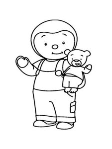 Tchoupi coloring page 2 - Free printable