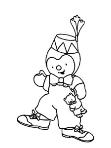 Tchoupi coloring page 4 - Free printable