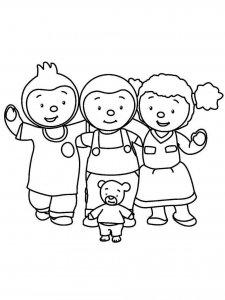 Tchoupi coloring page 5 - Free printable