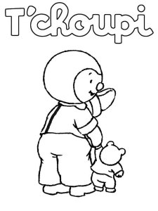 Tchoupi coloring page 8 - Free printable