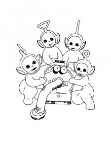 Teletubbies coloring page 3 - Free printable
