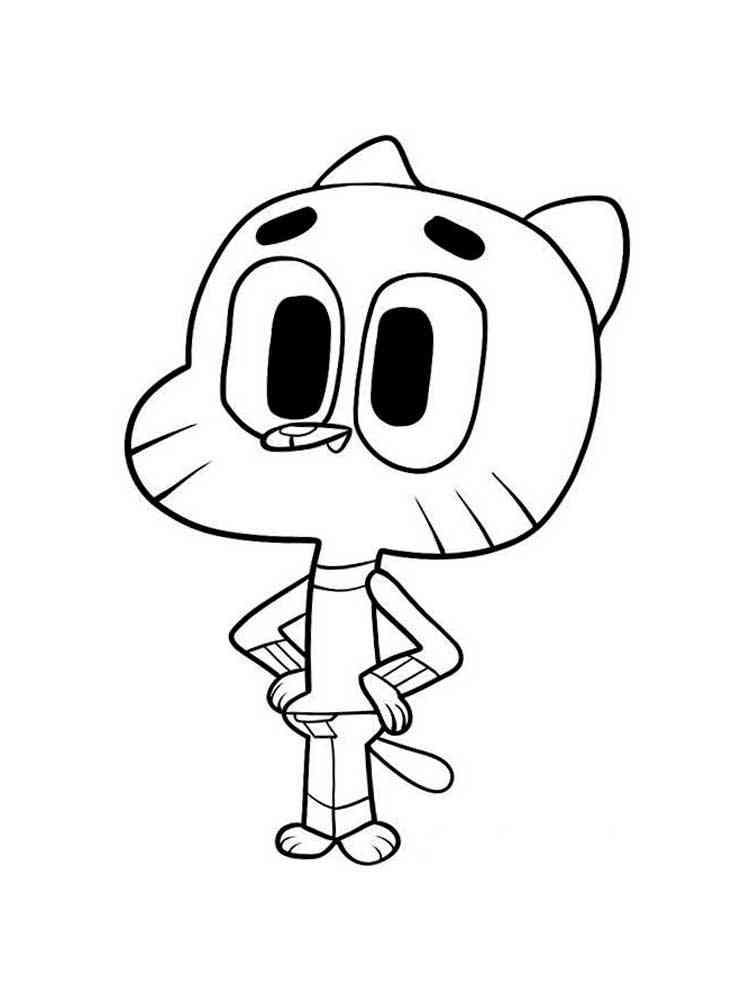 Free printable The Amazing World of Gumball coloring pages.