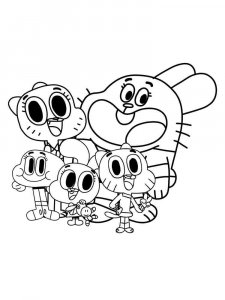 The Amazing World of Gumball coloring page 30 - Free printable