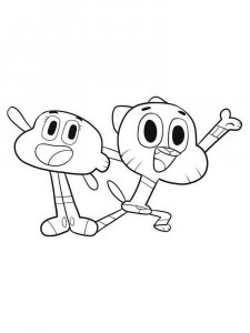 The Amazing World of Gumball coloring page 8 - Free printable