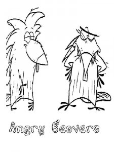 The Angry Beavers coloring page 6 - Free printable