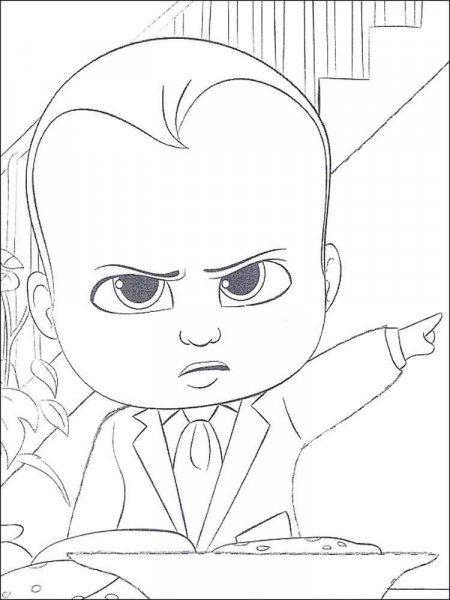 The Boss Baby coloring pages