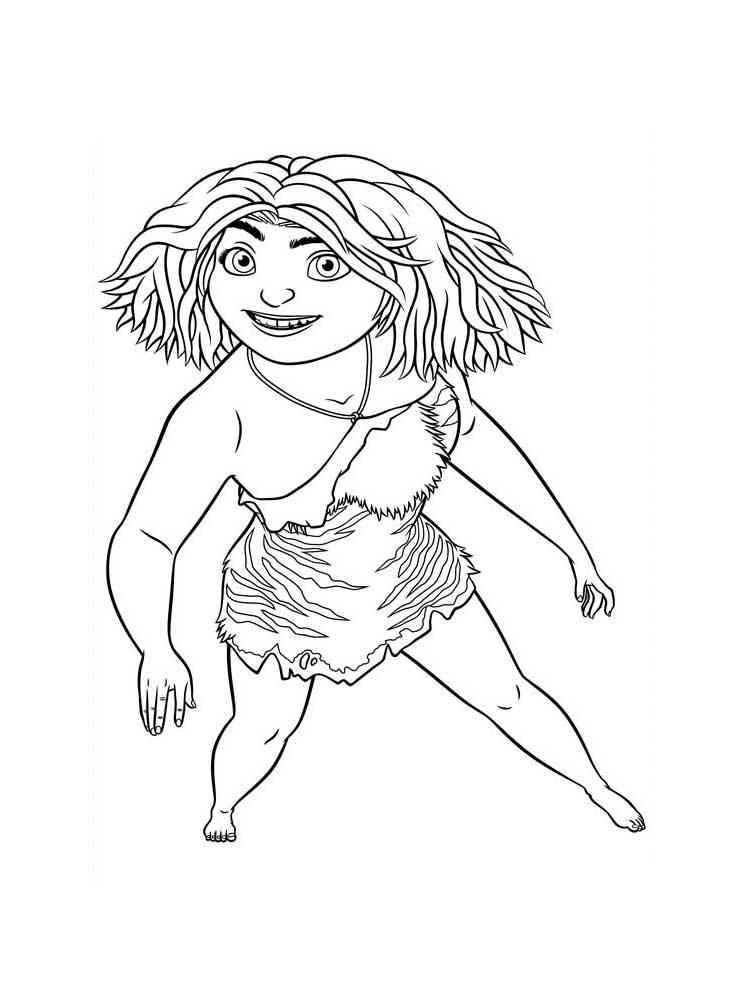 Free The Croods coloring pages. Download and print The Croods coloring
