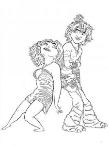 The Croods coloring page 5 - Free printable