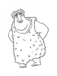The Croods coloring page 8 - Free printable