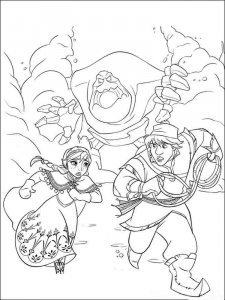 The Frozen coloring page 9 - Free printable