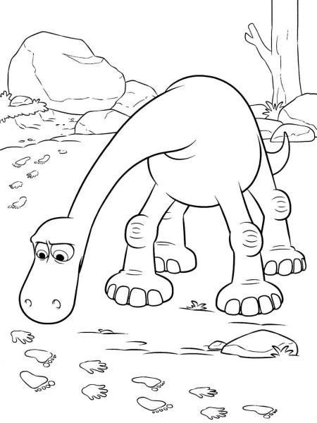 The Good Dinosaur coloring pages