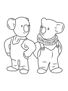 The Koala Brothers coloring page 1 - Free printable
