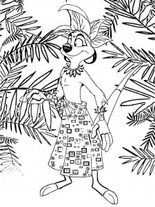 Timon and Pumbaa coloring page 25 - Free printable