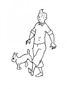 Tintin coloring page 9 - Free printable
