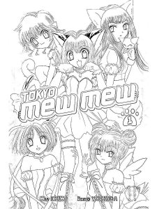 Tokyo Mew Mew coloring page 6 - Free printable