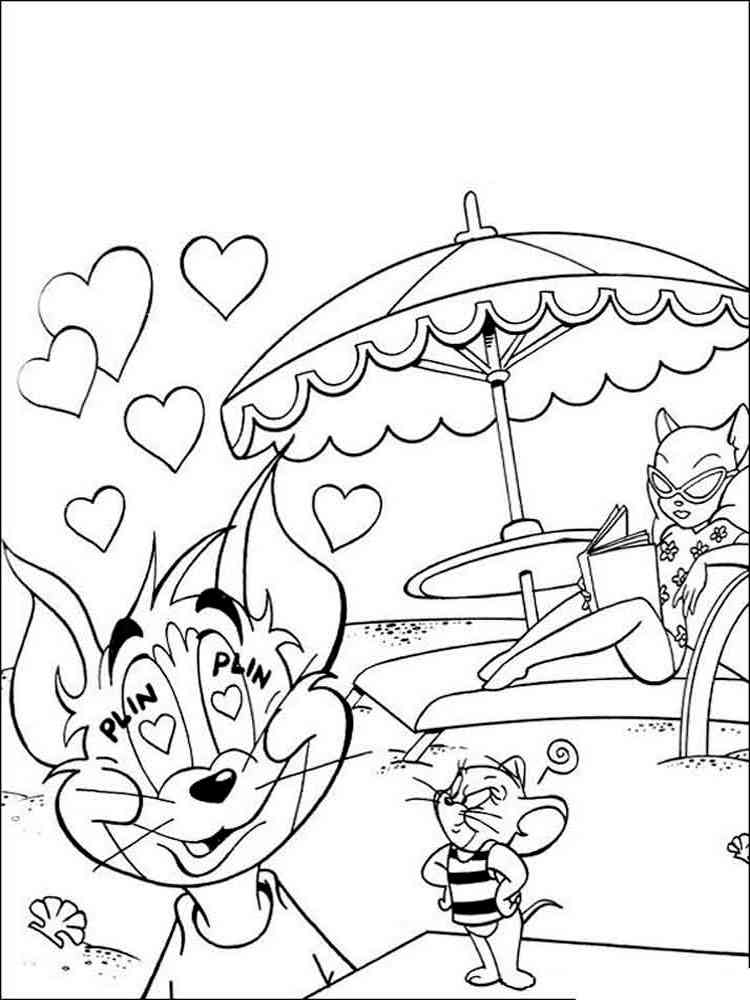 Tom And Jerry Printable Coloring Pages
