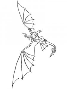 Toothless coloring page 11 - Free printable