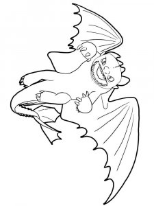 Toothless coloring page 13 - Free printable