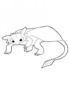 Toothless coloring page 16 - Free printable