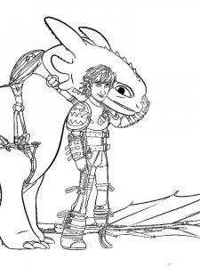 Toothless coloring page 9 - Free printable