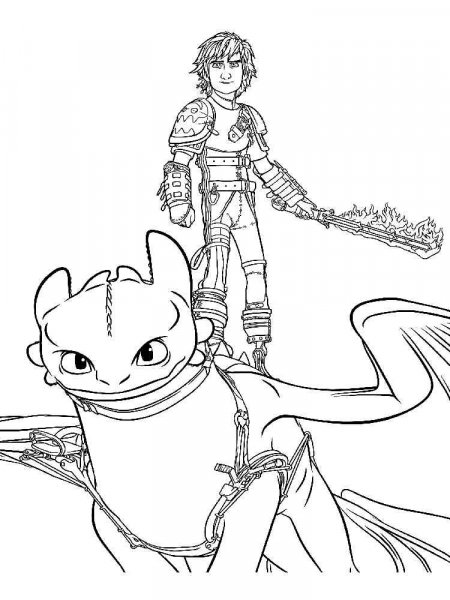 Toothless coloring pages