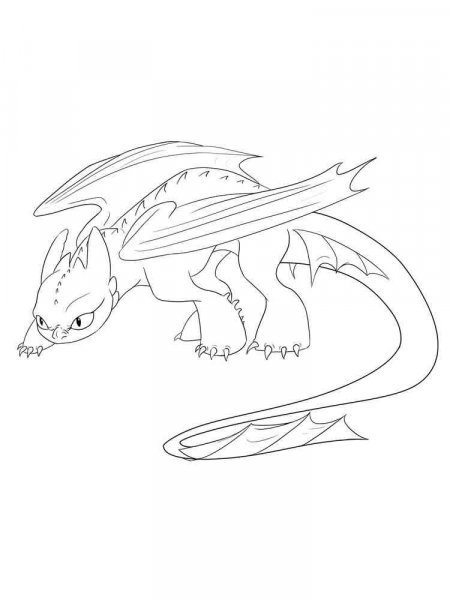 Toothless coloring pages