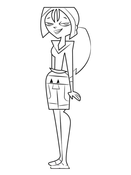 Total Drama Island coloring pages