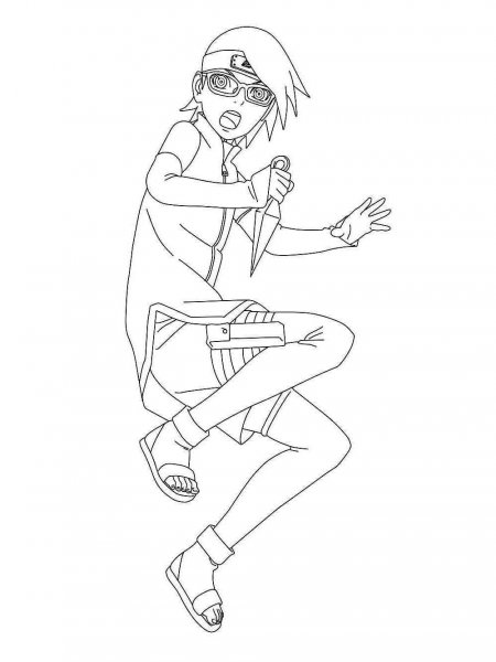 Uchiha Sarada coloring pages