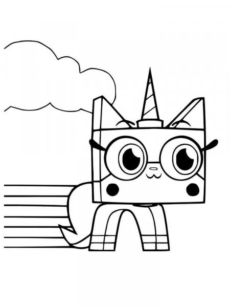 Unikitty coloring pages