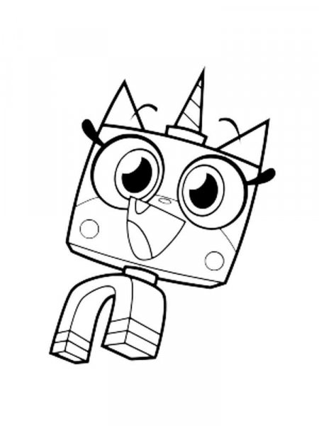 Unikitty coloring pages