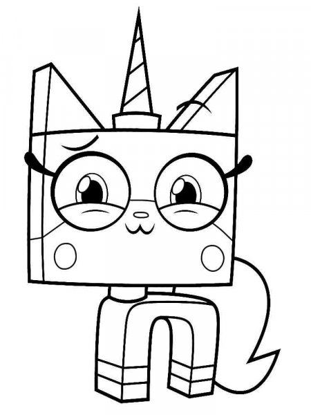 Unikitty coloring pages